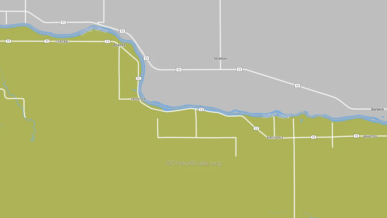 Birchdale, MN Map of Assault Rates