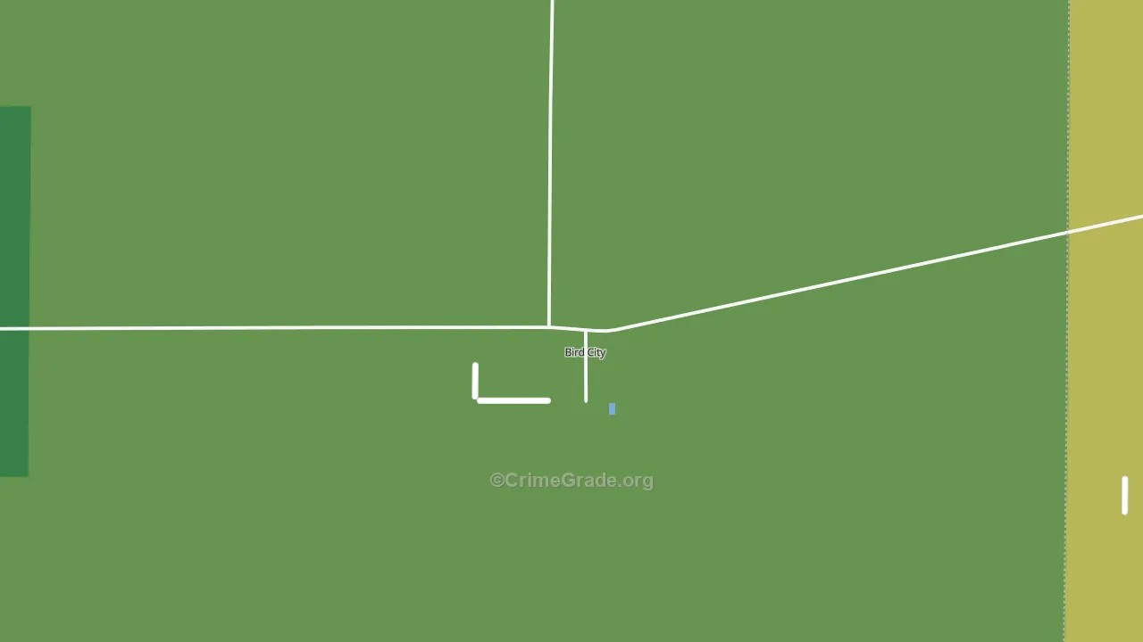 Bird City, KS Map of Assault Rates