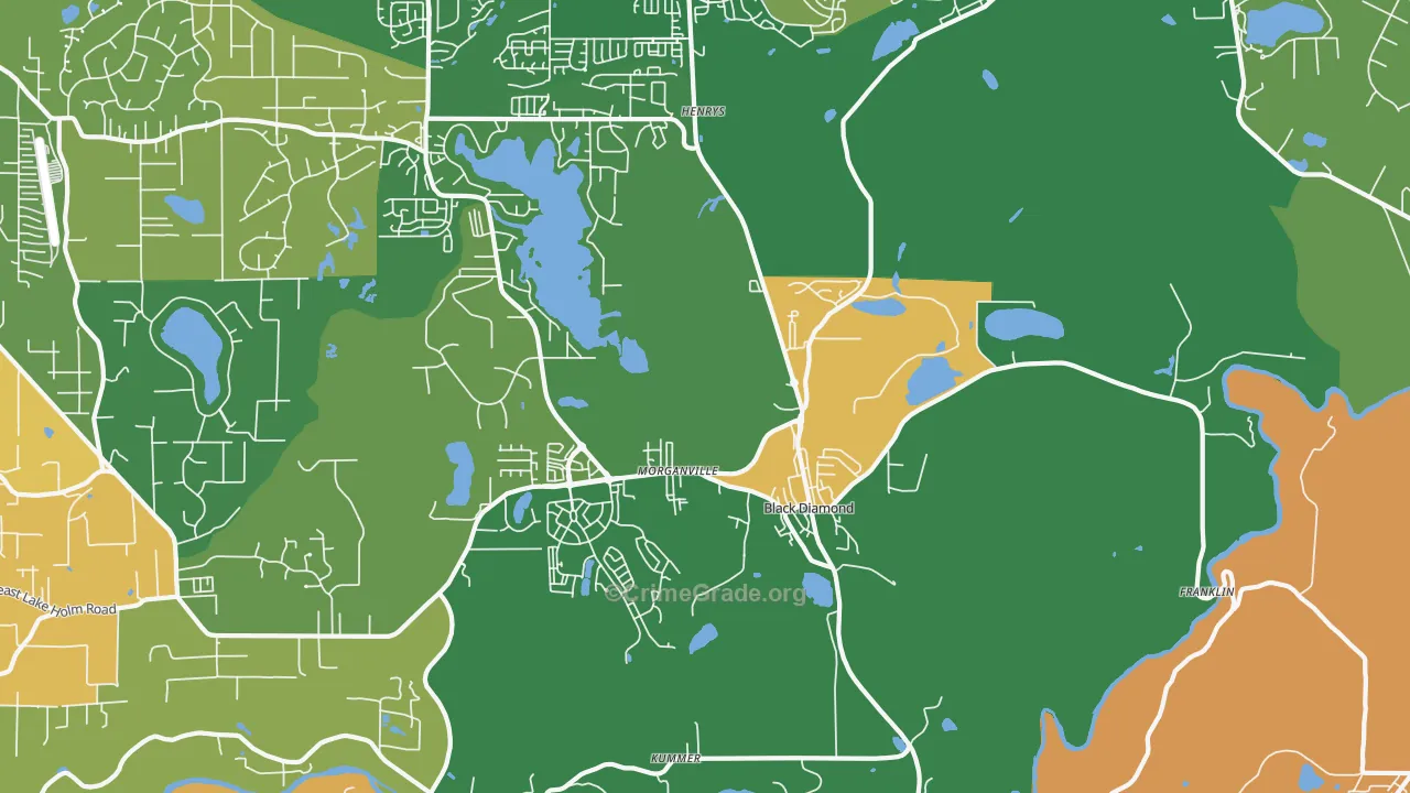 Black Diamond, WA Map of Assault Rates