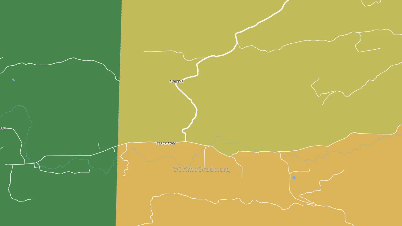 Black Fork, AR Map of Assault Rates
