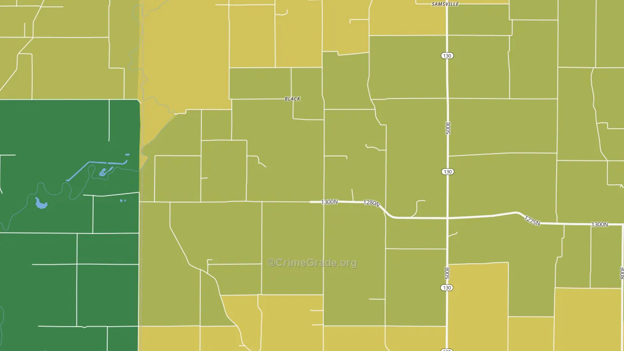 Black, IL Map of Assault Rates