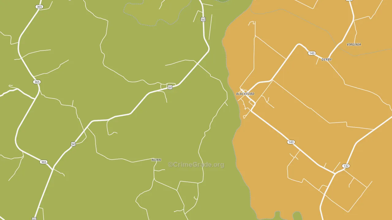 Blackford, KY Map of Assault Rates