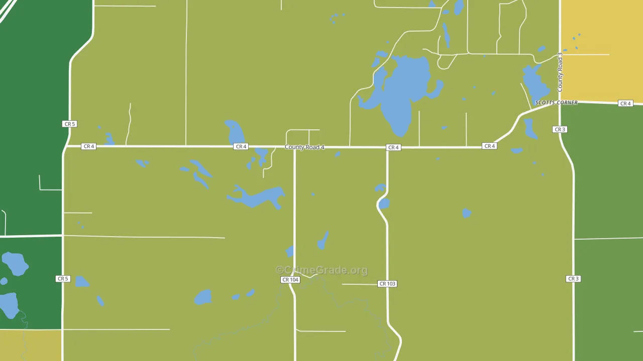 Blackhoof, MN Map of Assault Rates