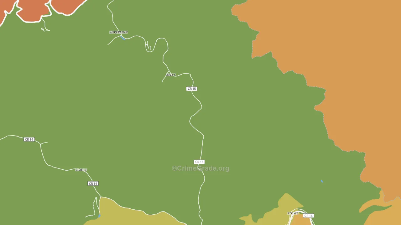 Blair, WV Map of Assault Rates