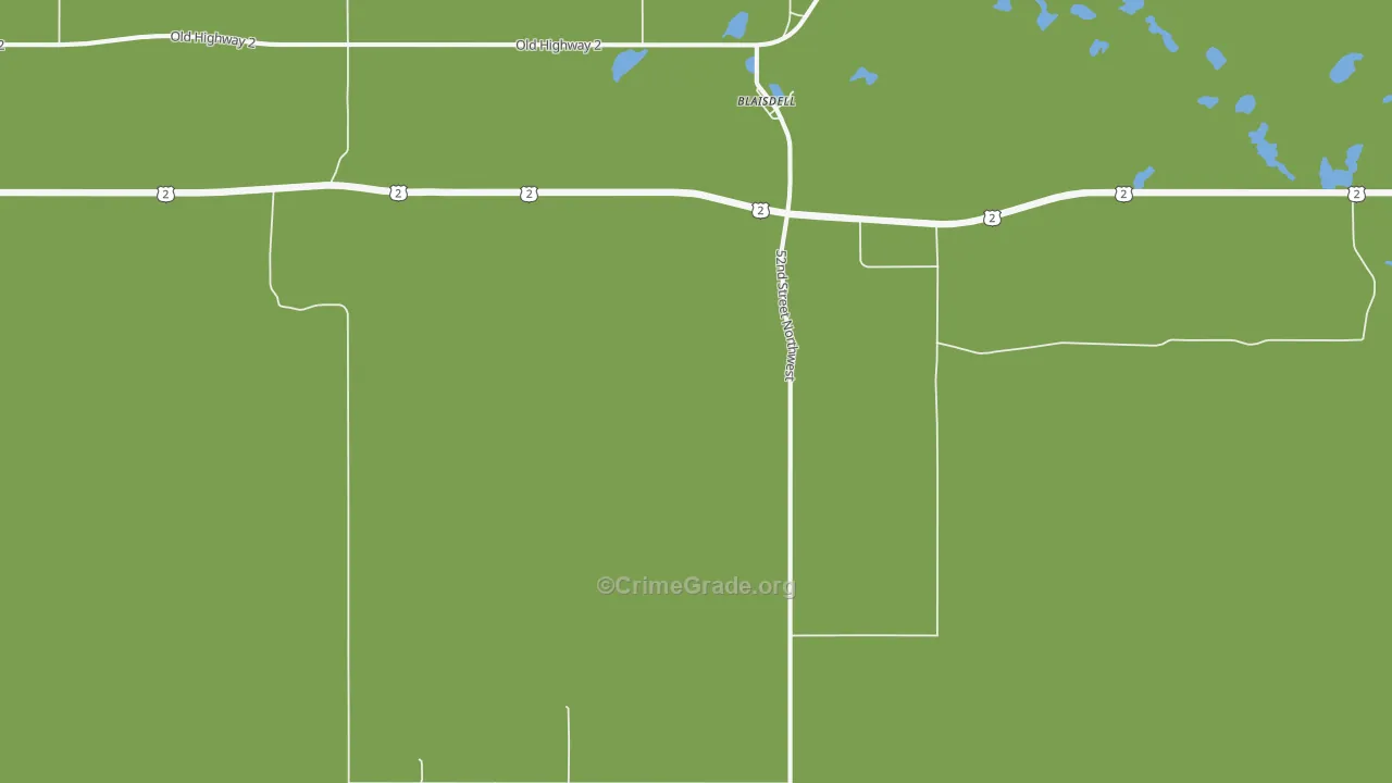 Blaisdell, ND Map of Assault Rates