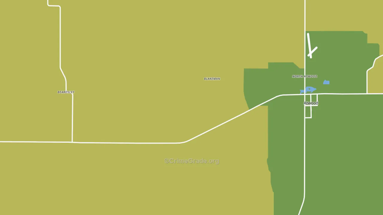Blakeman, KS Map of Assault Rates