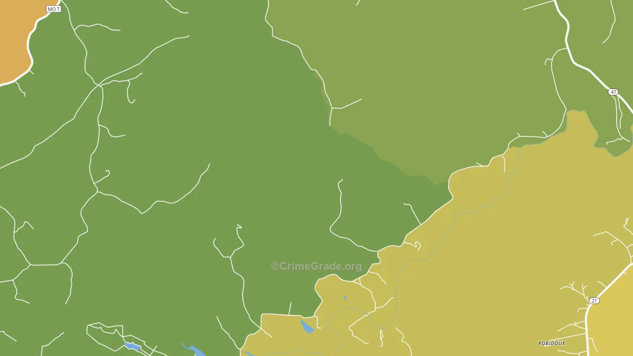 Bliss, MO Map of Assault Rates