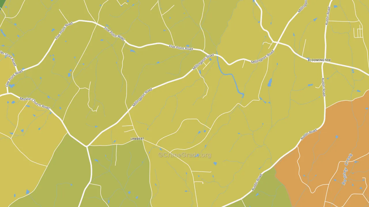 Bloomington, NC Map of Assault Rates