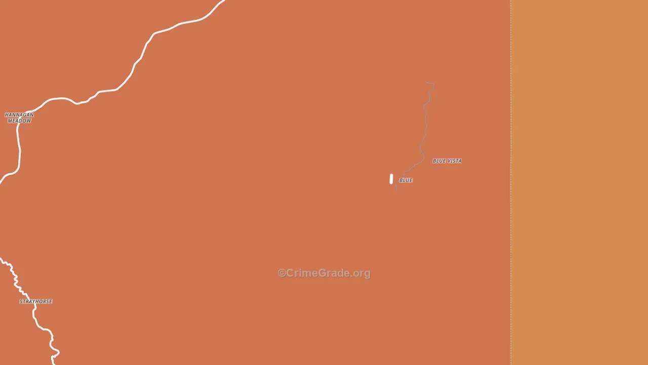 Blue, AZ Map of Assault Rates