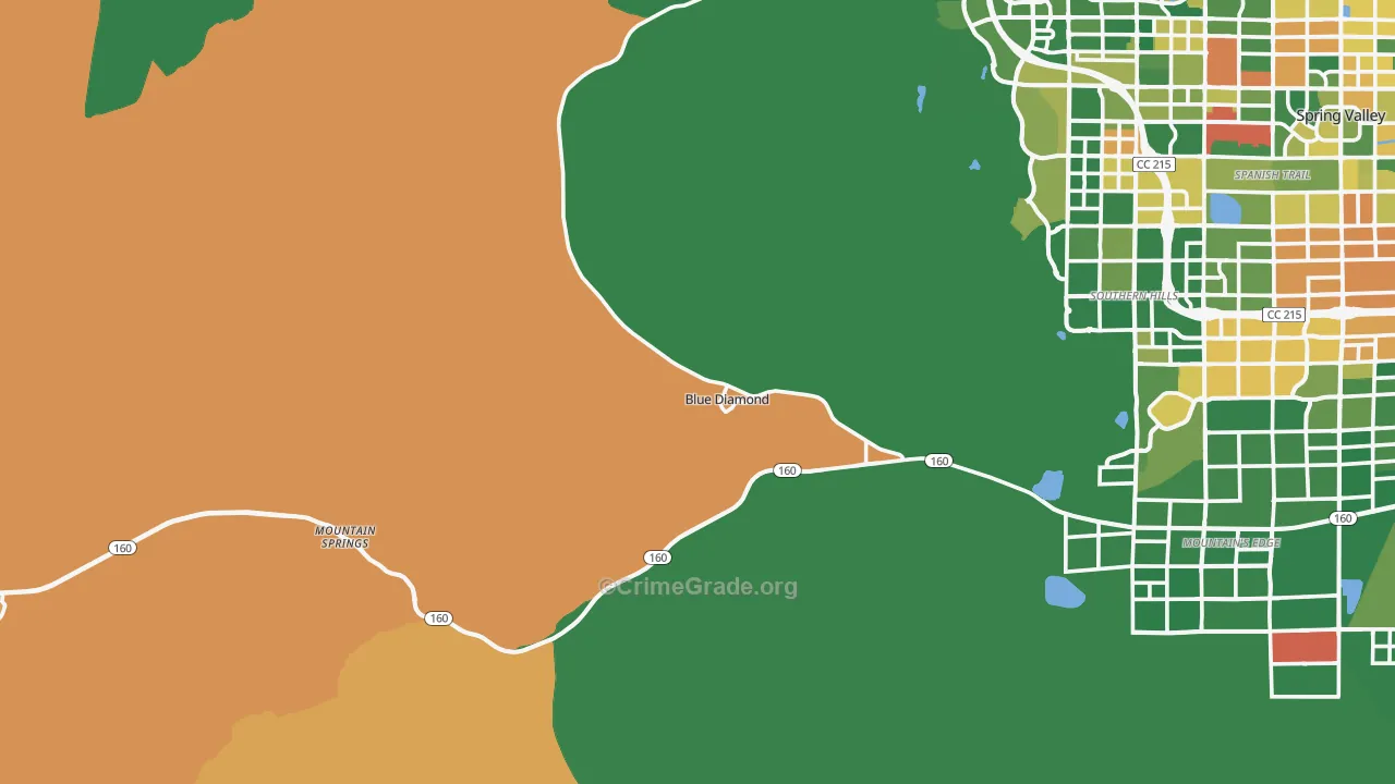 Blue Diamond, NV Map of Assault Rates