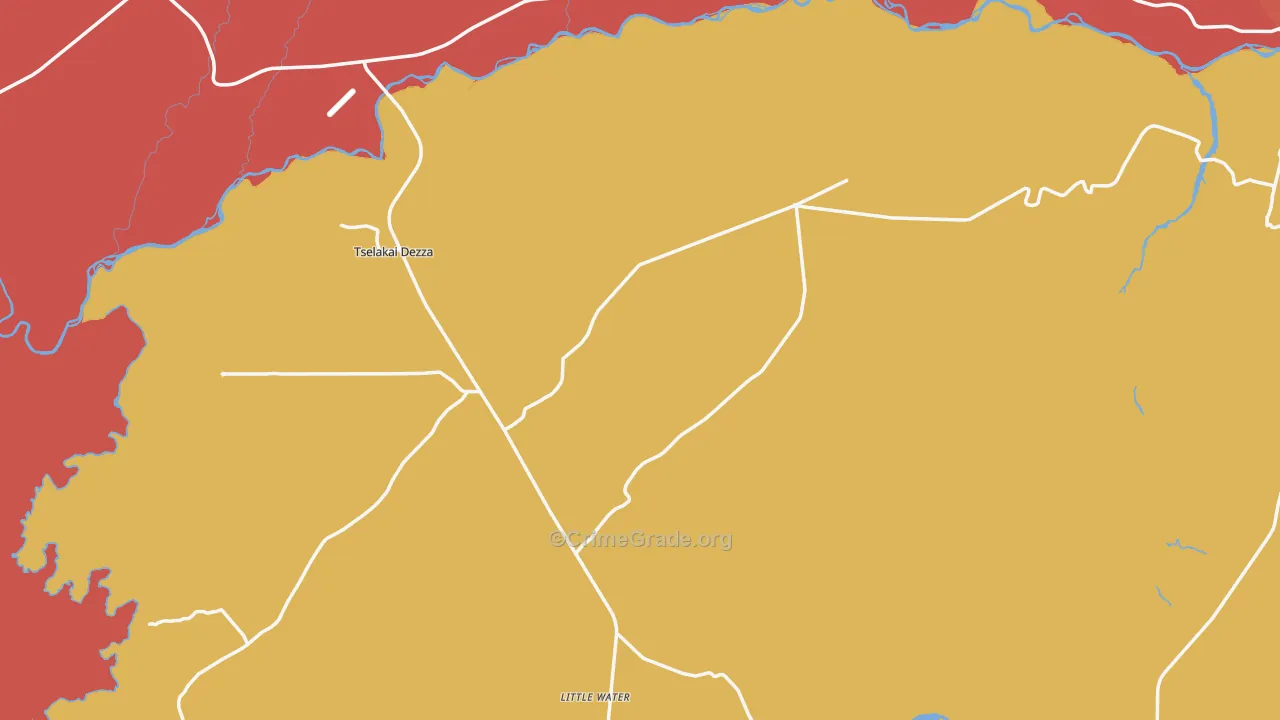 Bluff, UT Map of Assault Rates