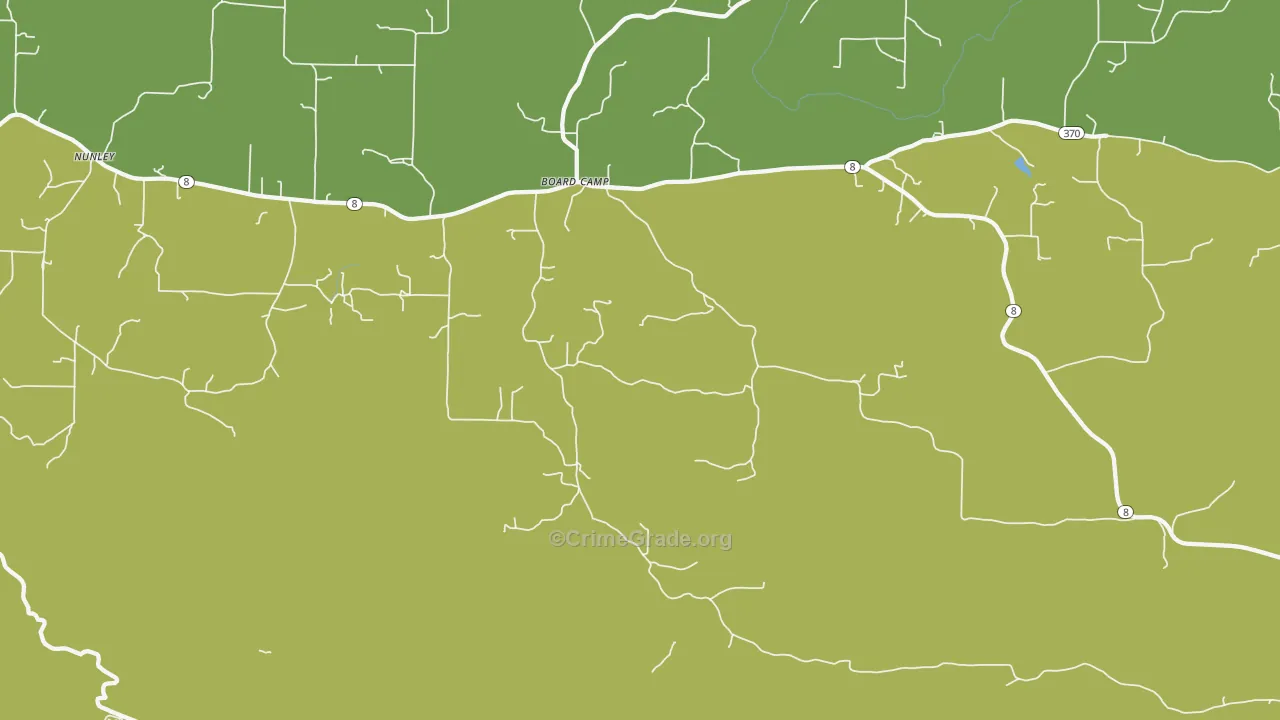 Board Camp, AR Map of Assault Rates