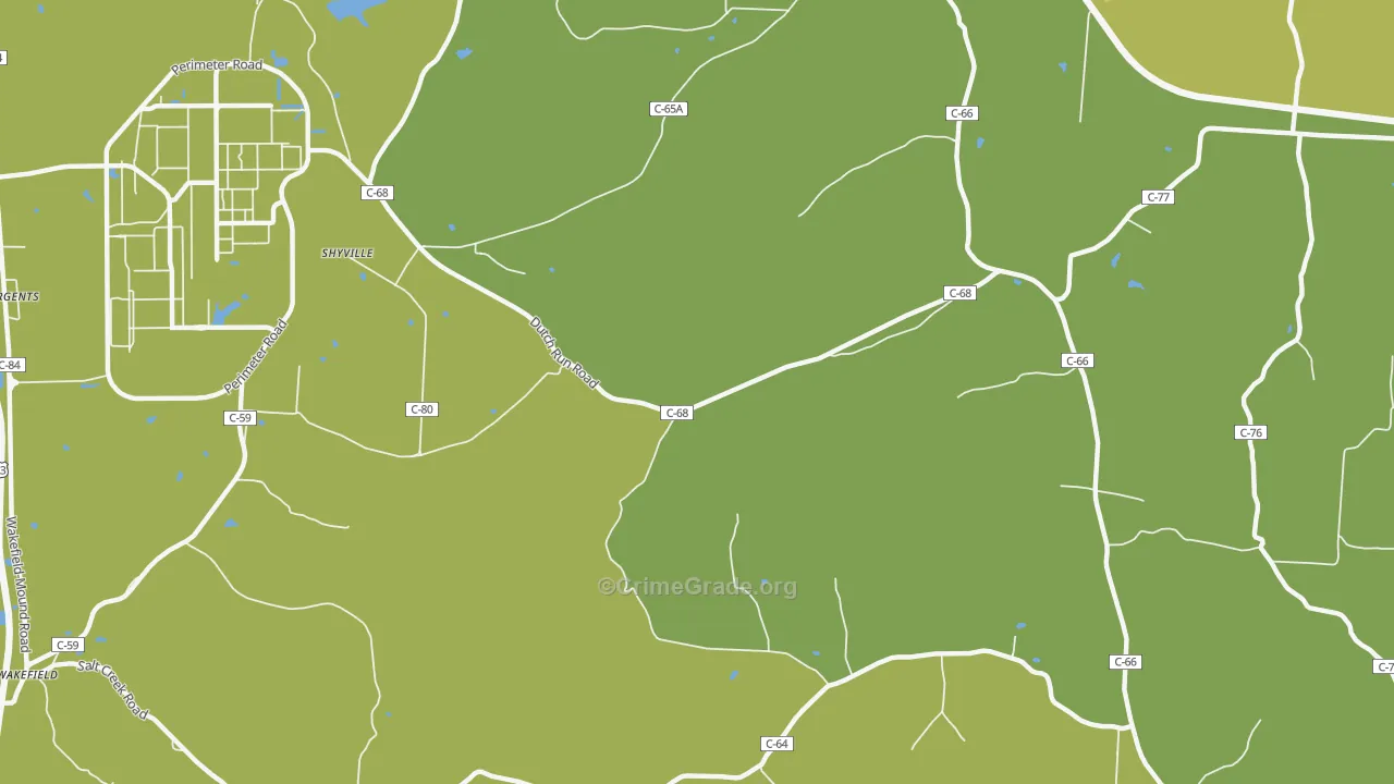 Bobo, OH Map of Assault Rates