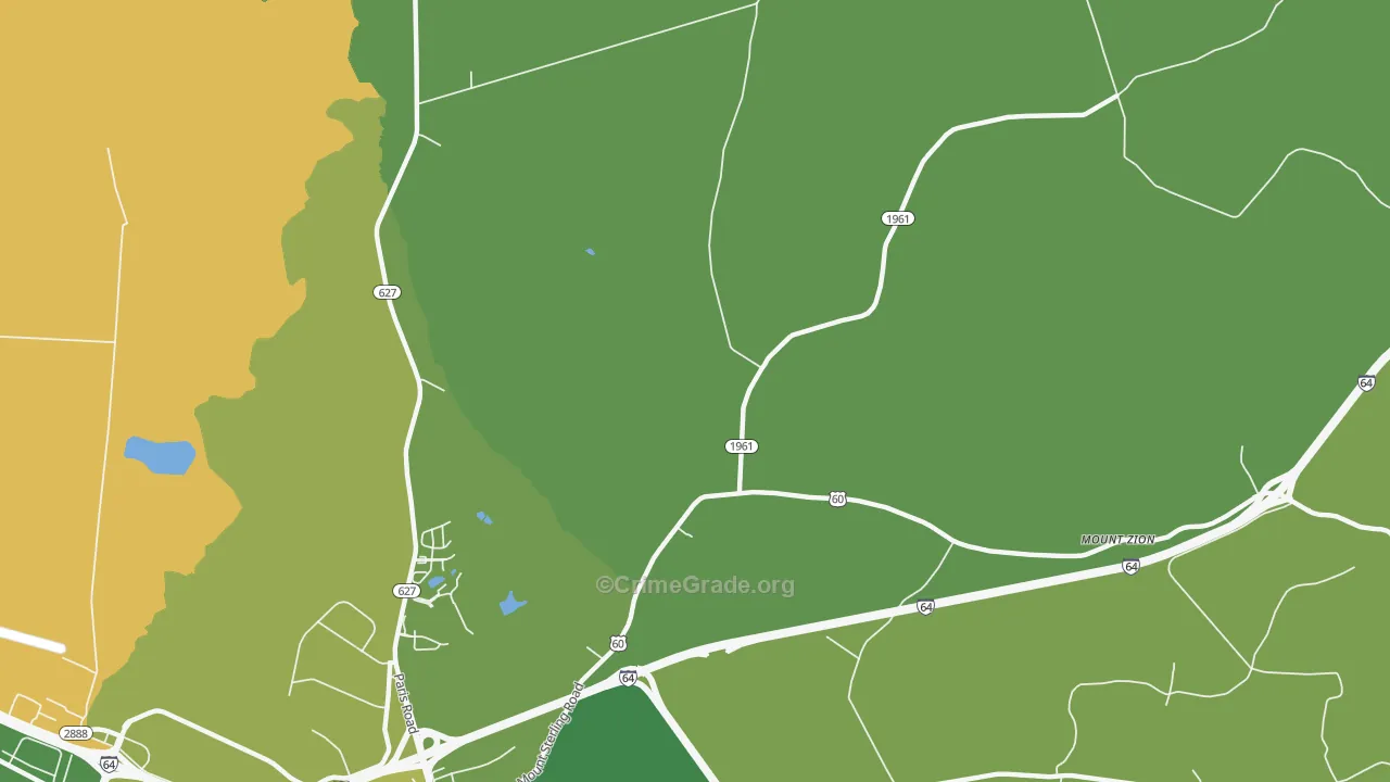 Bon Haven, KY Map of Assault Rates