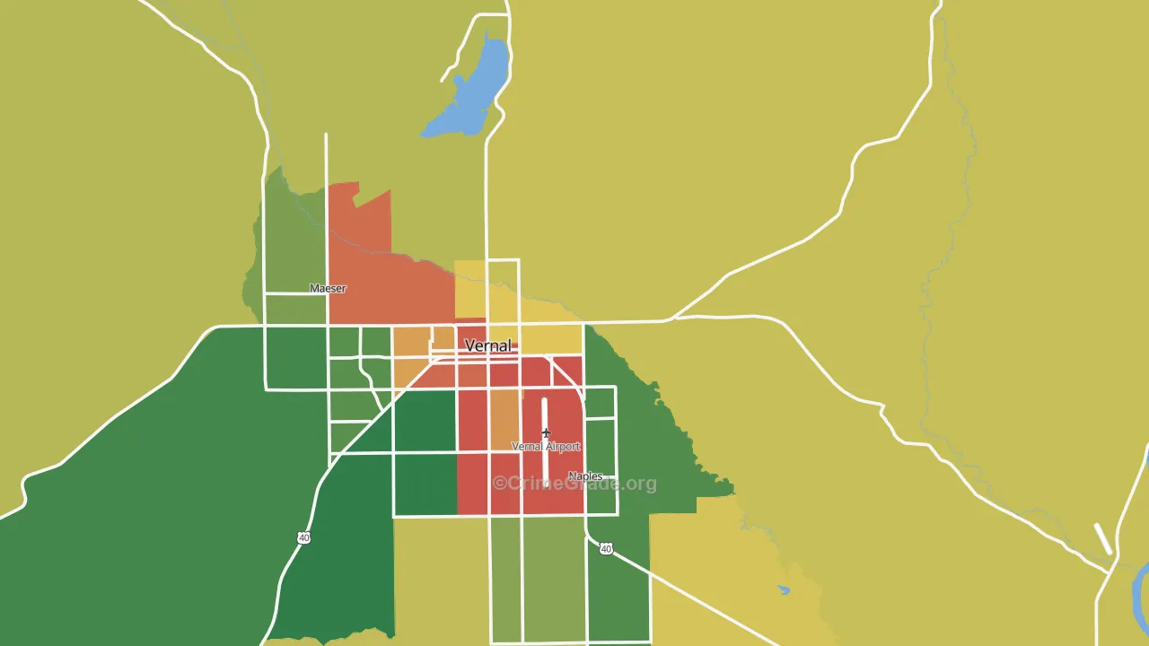 Bonanza, UT Map of Assault Rates