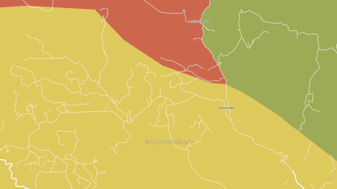 Boncarbo, CO Map of Assault Rates
