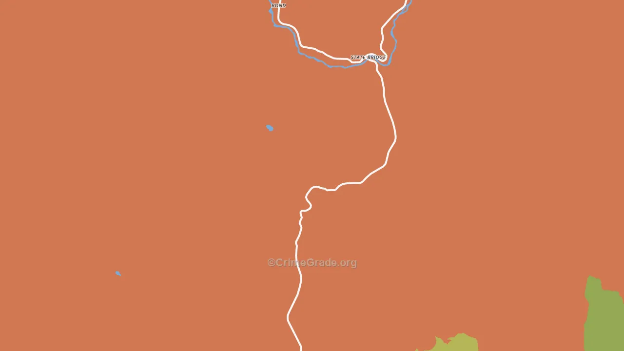 Bond, CO Map of Assault Rates