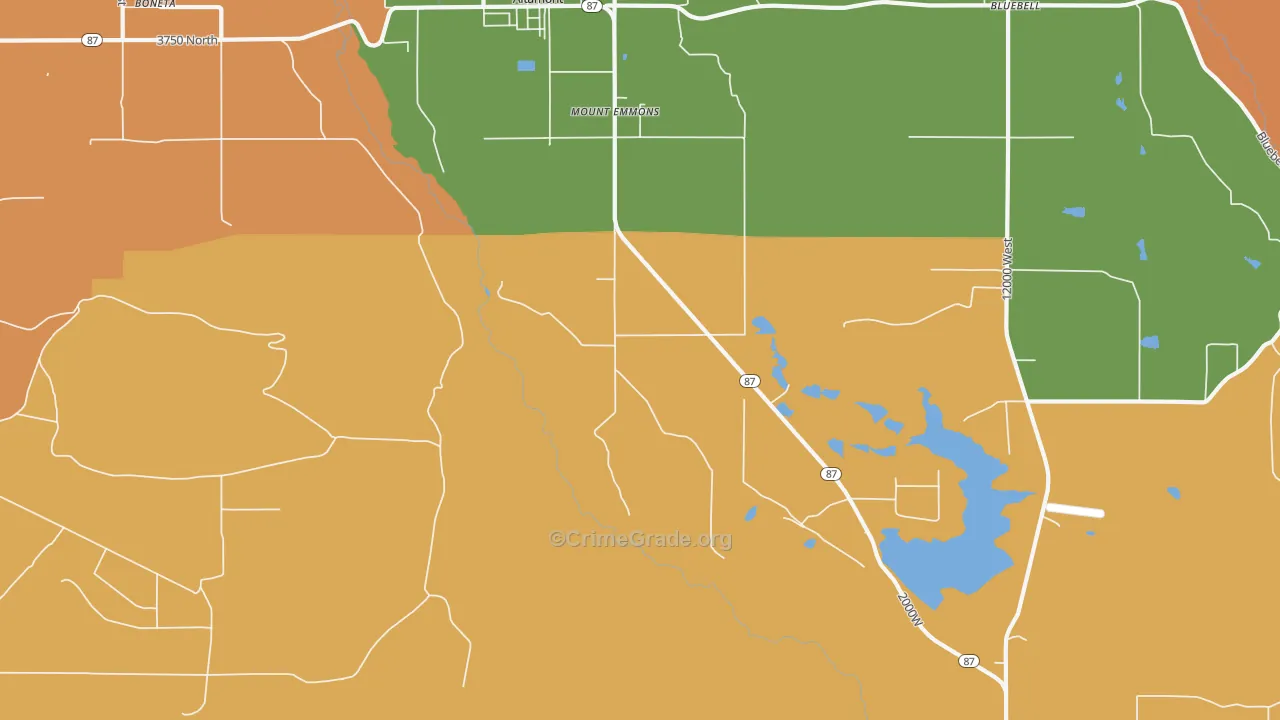 Boneta, UT Map of Assault Rates
