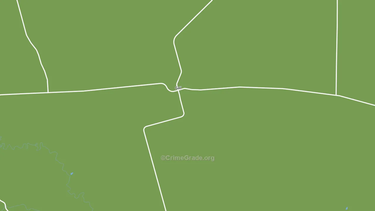 Borden County, TX Map of Assault Rates