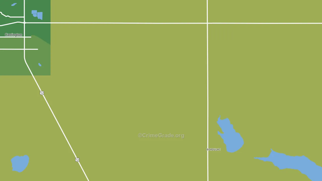 Bordulac, ND Map of Assault Rates