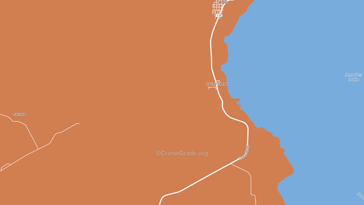 Borosolvay, CA Map of Assault Rates