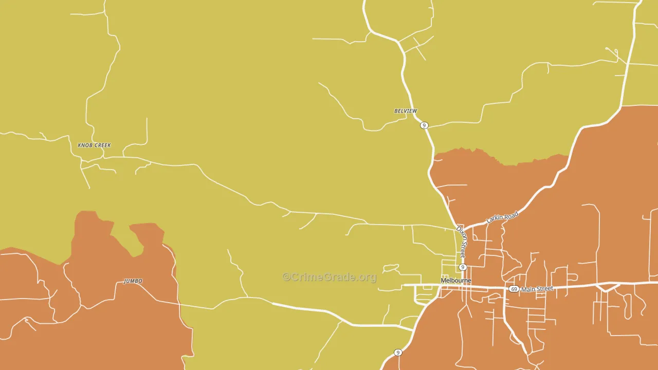 Boswell, AR Map of Assault Rates