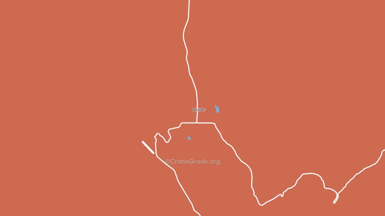 Boulder, UT Map of Assault Rates