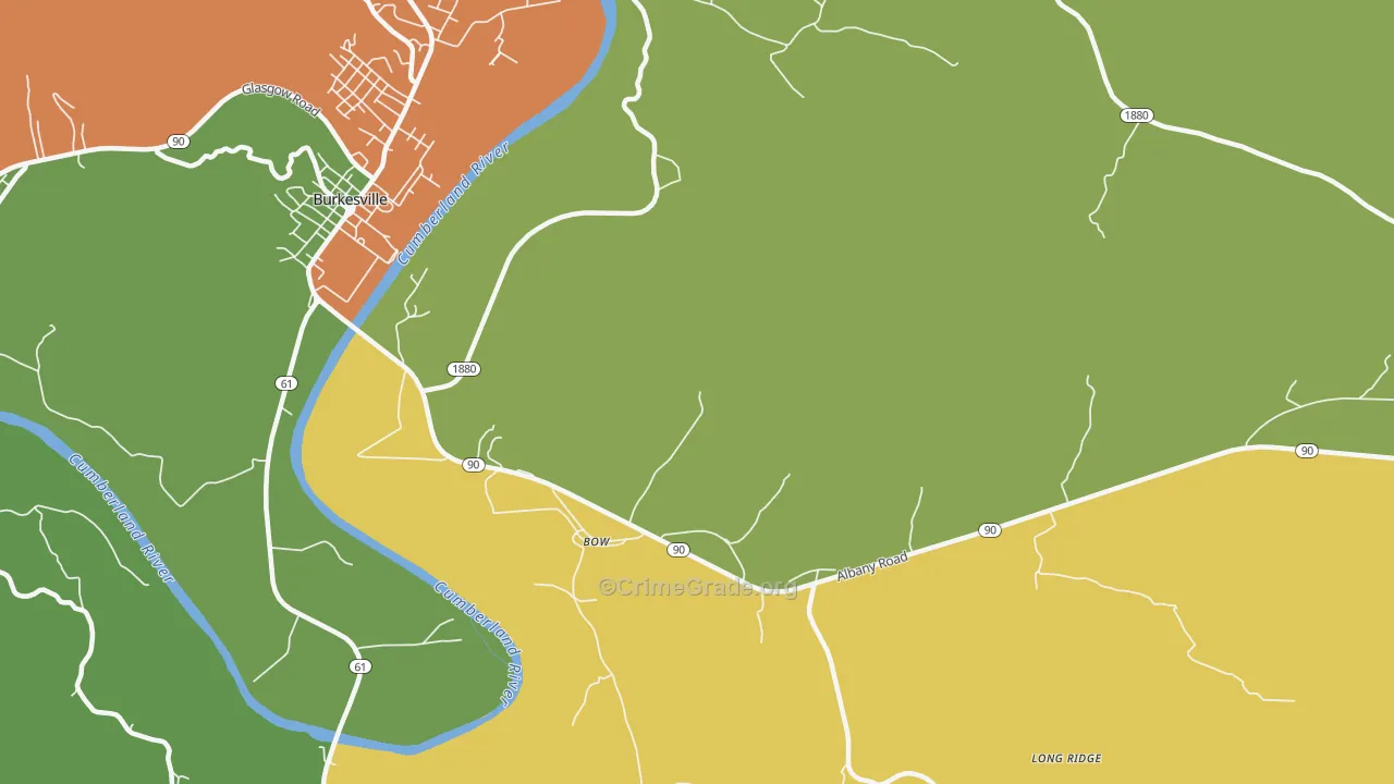 Bow, KY Map of Assault Rates