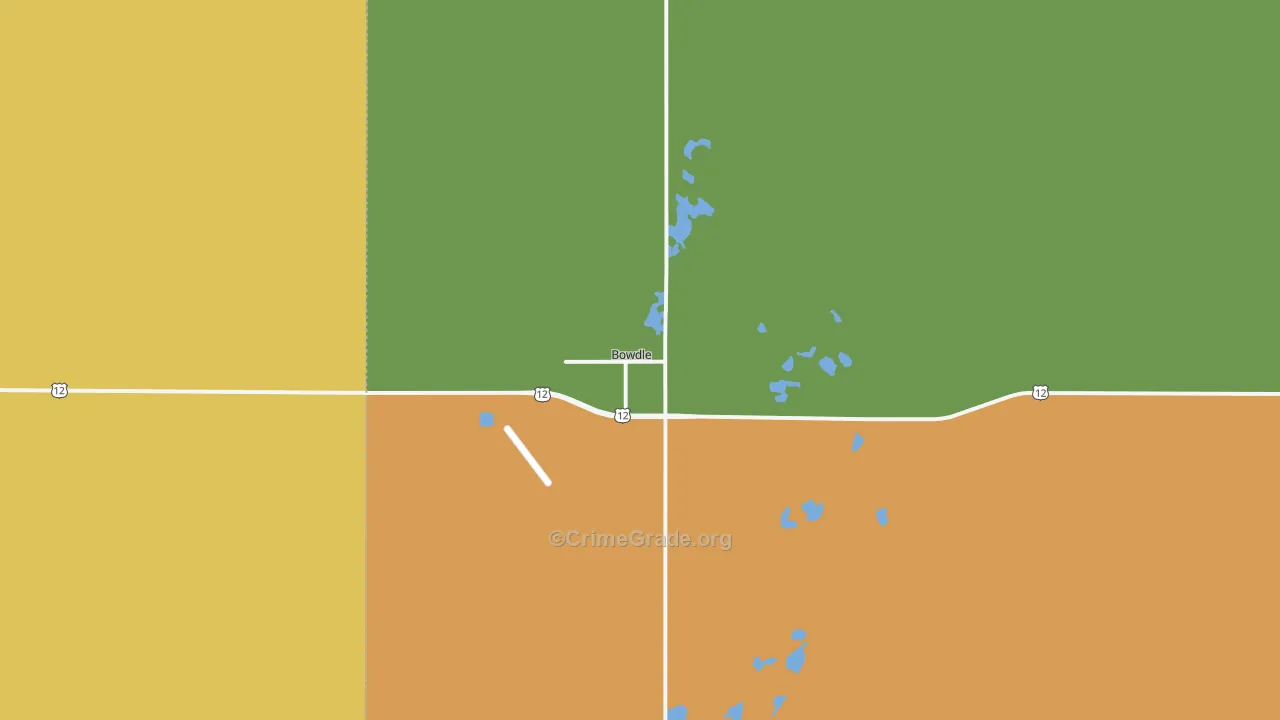 Bowdle, SD Map of Assault Rates