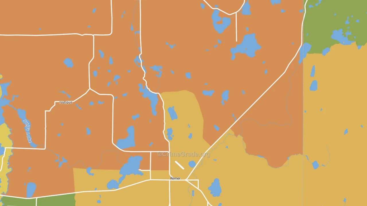 Bowstring, MN Map of Assault Rates