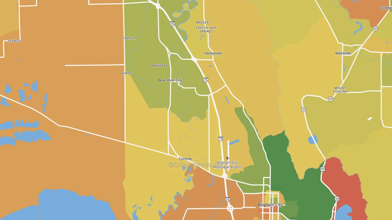 Box Elder County, UT Map of Assault Rates