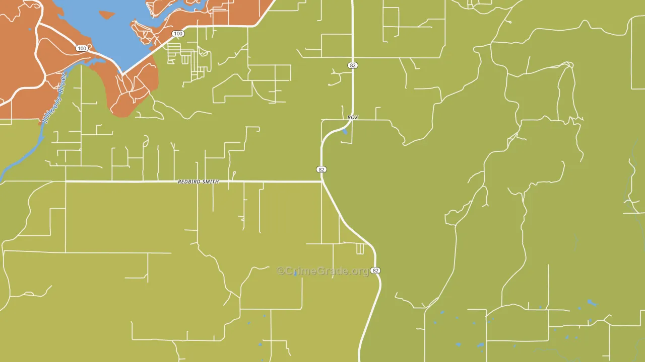 Box, OK Map of Assault Rates
