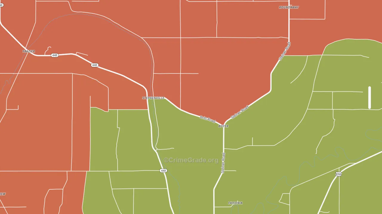 Boyer, MS Map of Assault Rates