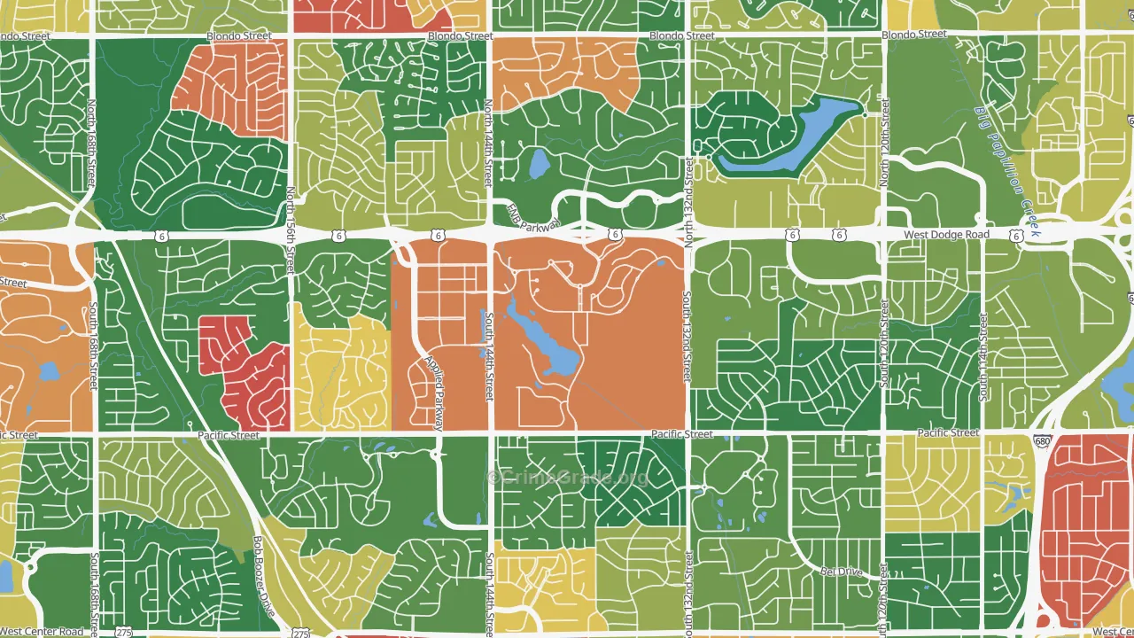 Boys Town, NE Map of Assault Rates