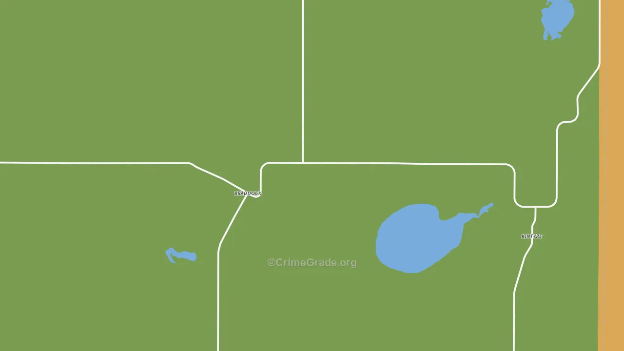 Braddock, ND Map of Assault Rates