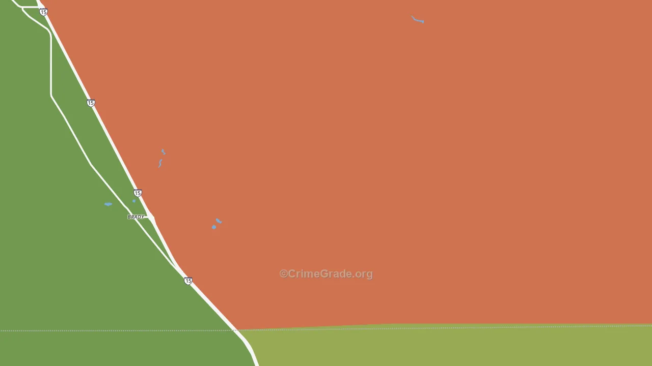 Brady, MT Map of Assault Rates