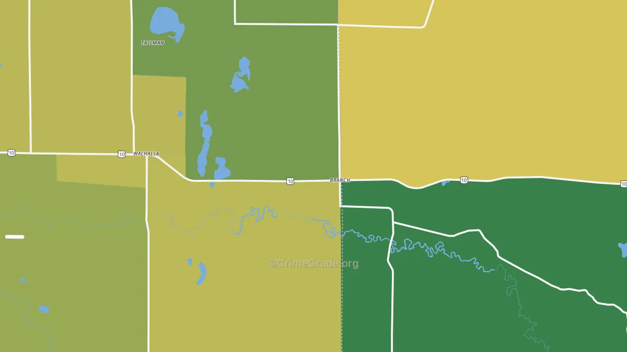 Branch, MI Map of Assault Rates