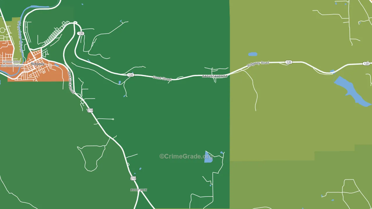 Brandy Camp, PA Map of Assault Rates