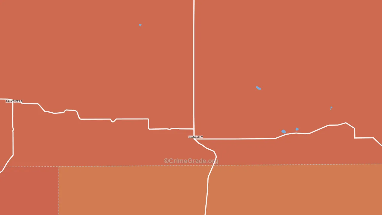 Branson, CO Map of Assault Rates