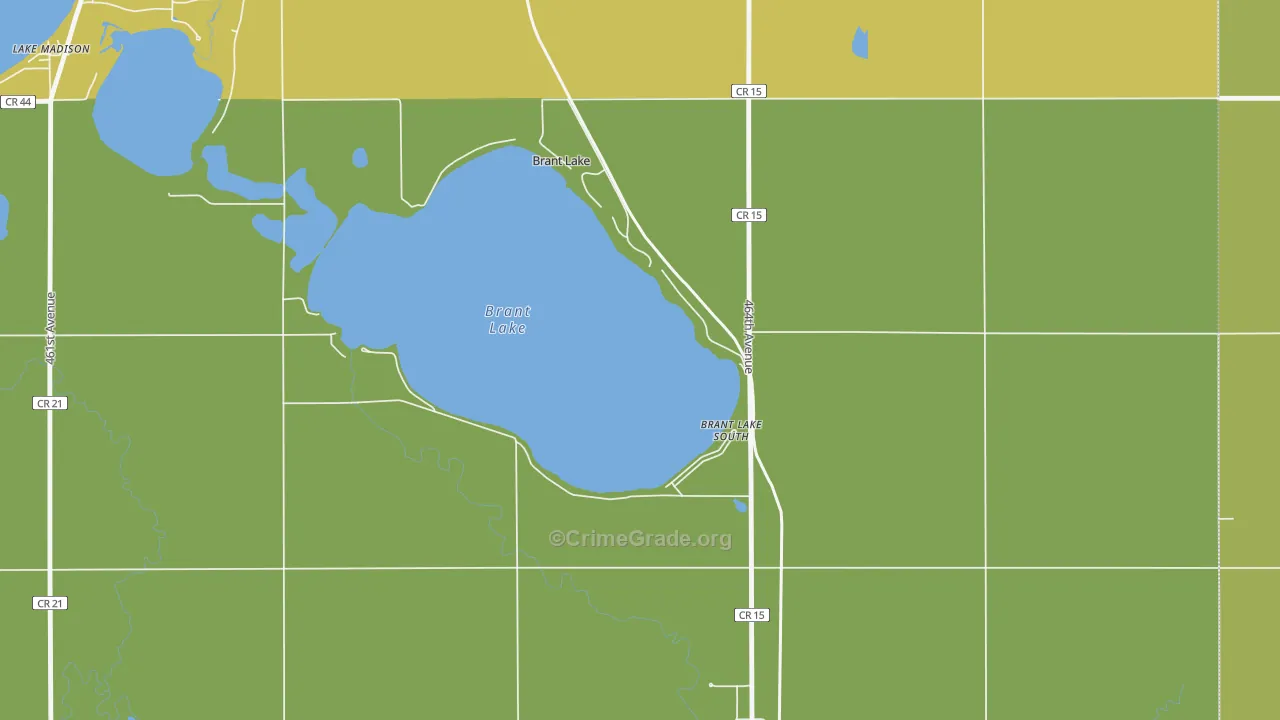 Brant Lake, SD Map of Assault Rates