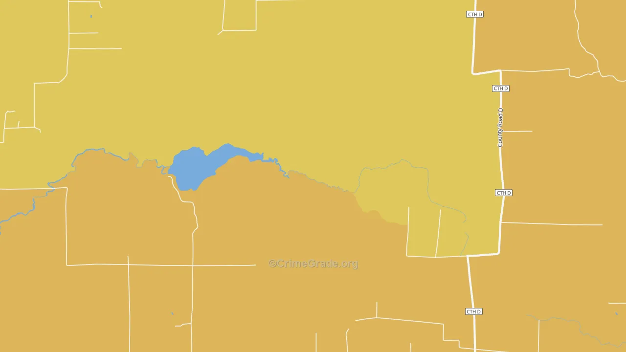 Brantwood, WI Map of Assault Rates