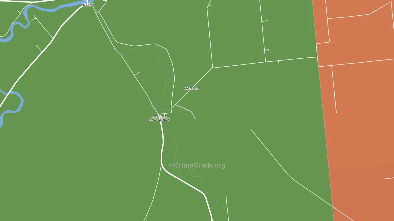 Brasher Iron Works, NY Map of Assault Rates
