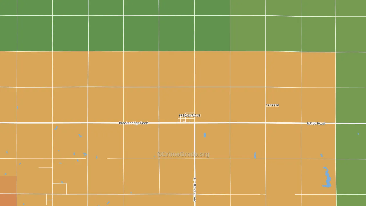 Breckenridge, OK Map of Assault Rates