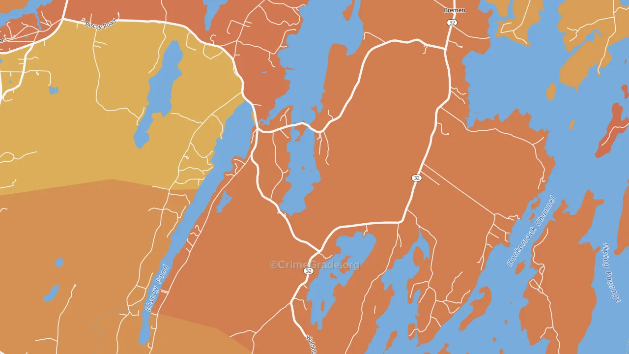 Bremen, ME Map of Assault Rates