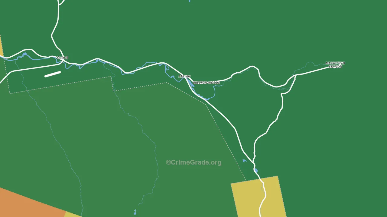 Bretton Woods, NH Map of Assault Rates