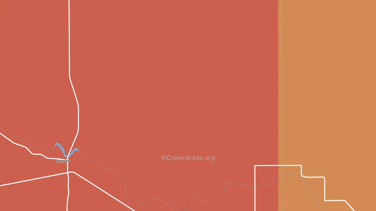 Brewster, NE Map of Assault Rates