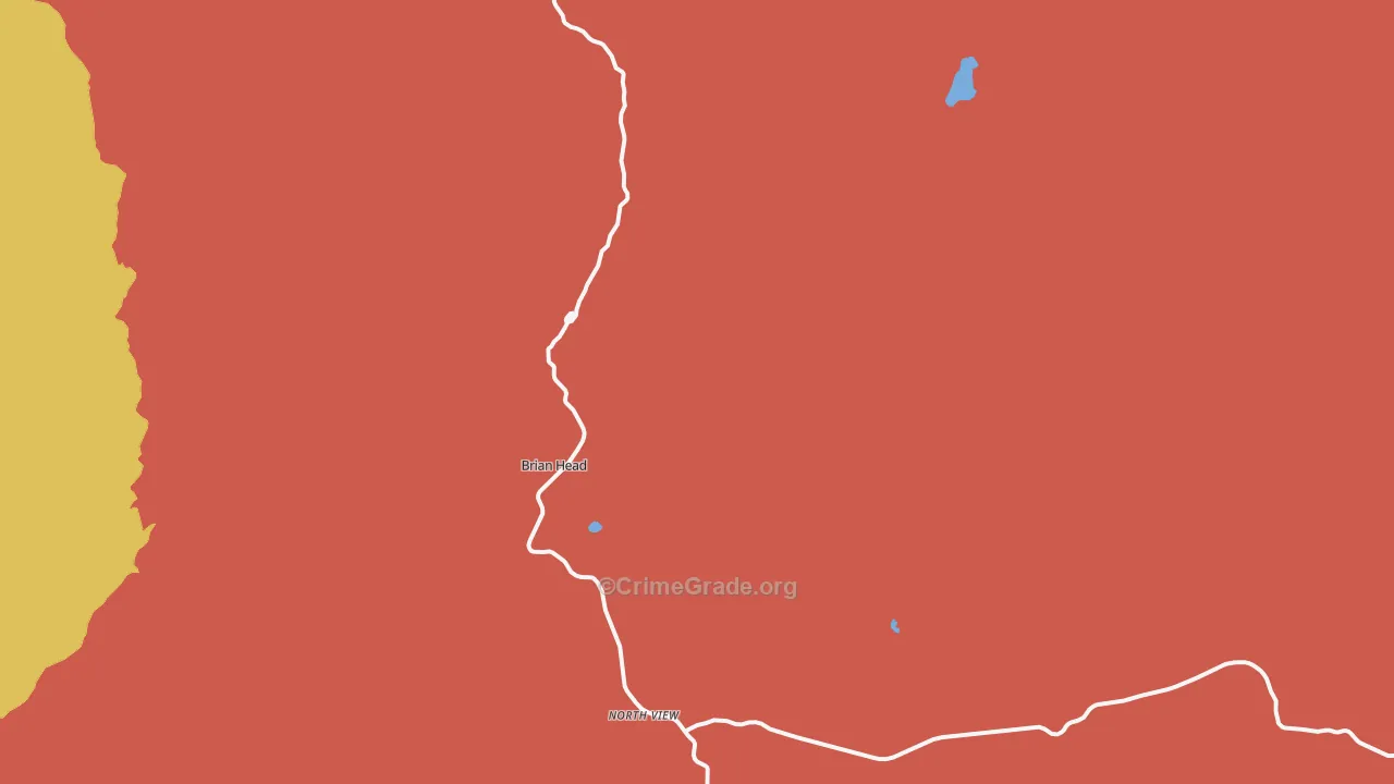 Brian Head, UT Map of Assault Rates