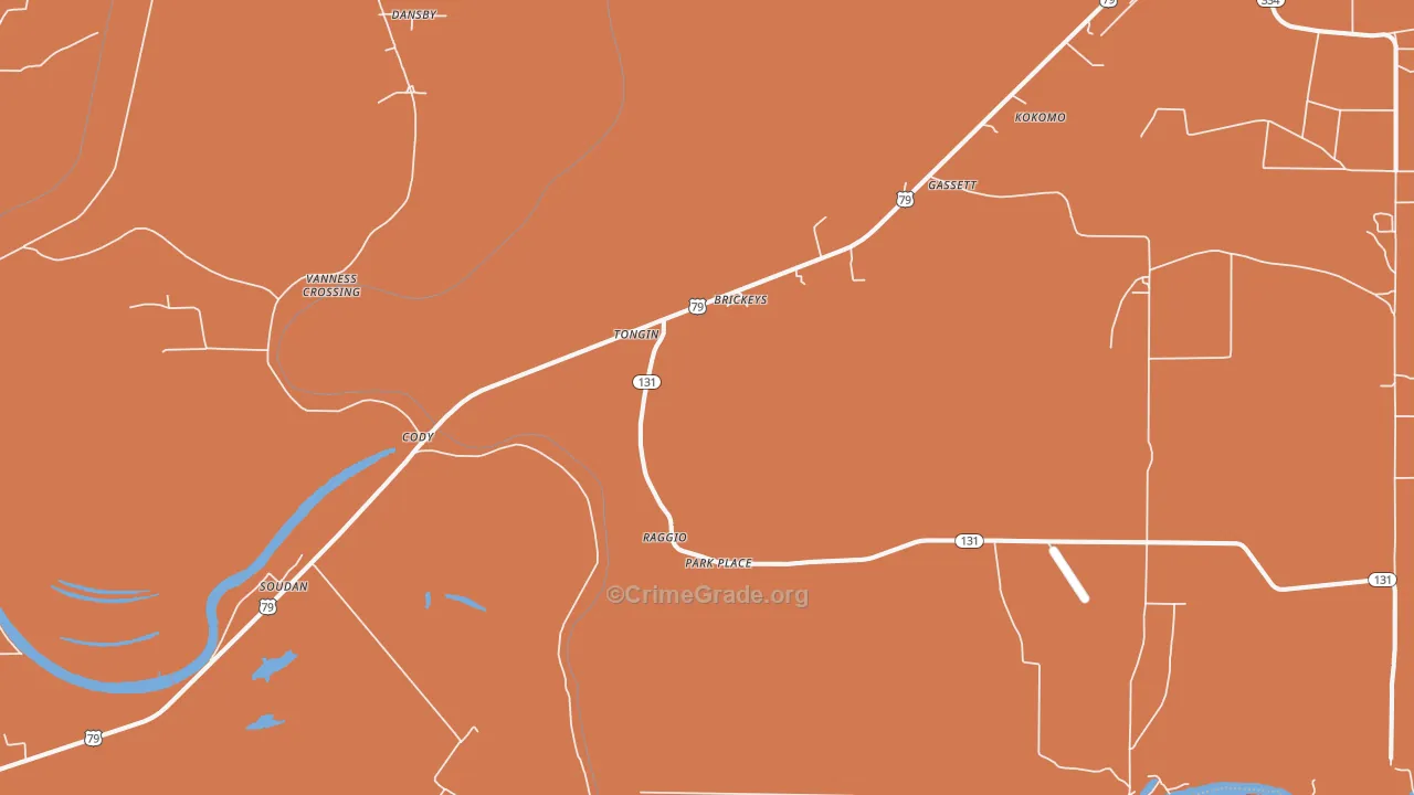 Brickeys, AR Map of Assault Rates