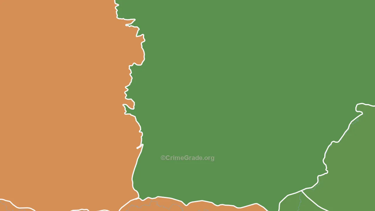 Bridgeport, OR Map of Assault Rates