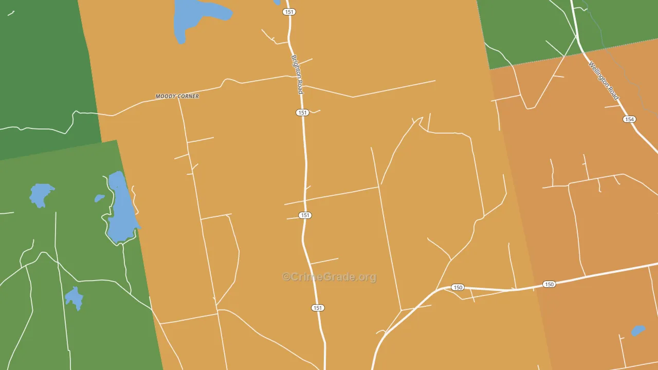 Brighton, ME Map of Assault Rates